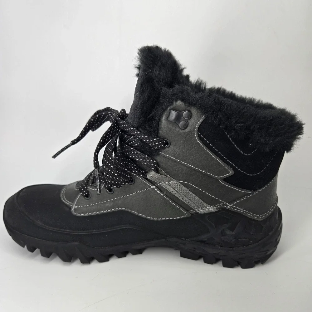 Merrell Aurora 6 Ice+ Women's 7 Black Waterproof Lace Up Mid Boots J32648 Snow